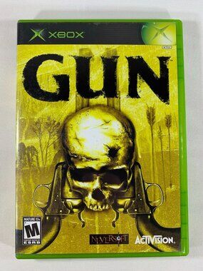 Gun Xbox Game 2005 Western Action Mature 17+ Complete With Case & Manual Tested